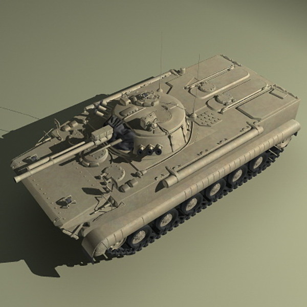 bmp-3 russian russia 3d model - BMP3 Russian APC by earth art