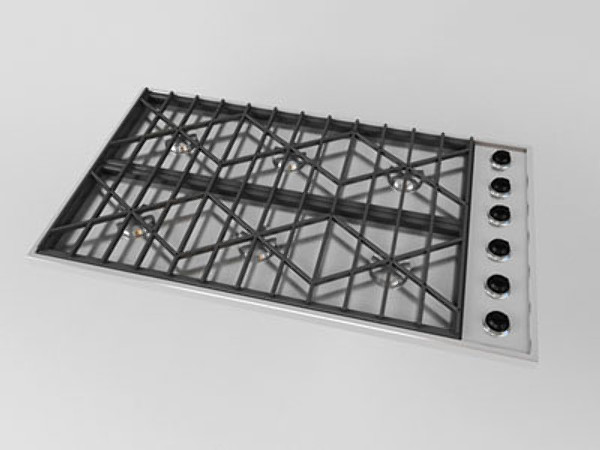 viking gas cooktop 3d max - Viking Gas Cooktop by adamk
