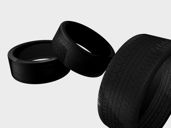 3d tire tread - Standard Car Tire by crashtestpro