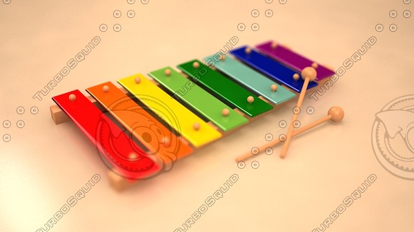 3d model xylophone - Xylophone by ofirc1