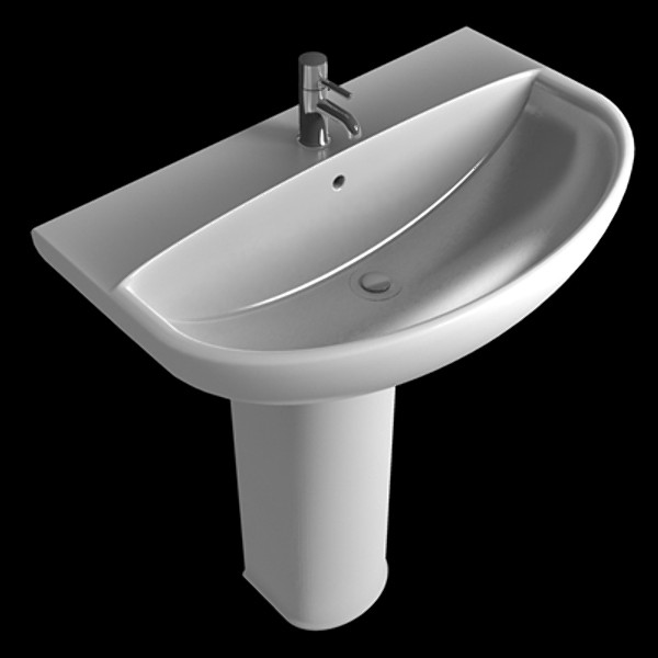 3d model washbasin - modernbasin.max by Roodogg