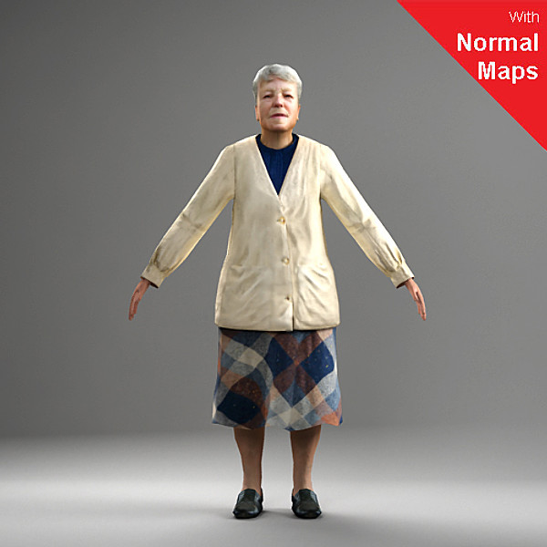 axyz characters human 3d model - CWom0028-Tp by axyzdesign