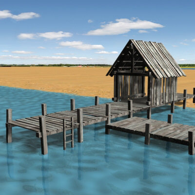 3d bridge structure - Dock_02 by bihoreanul