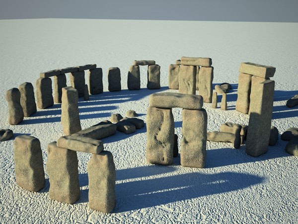 3d model stonehenge world wonders - Stonehenge by yusuf joher taherali