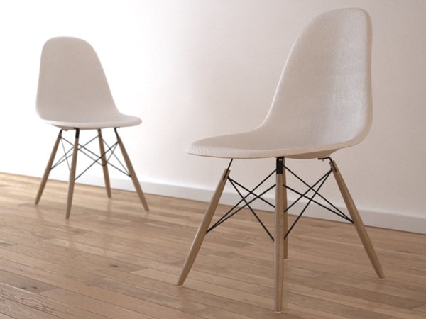 3d 3ds chair charles eames plastic - Eames Plastic Side Chair... by BBB3viz