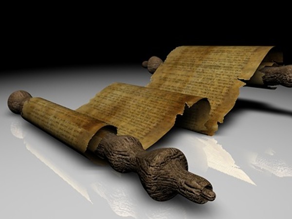 papyrus scroll 3d model - Ancient Papyrus Scroll... by Whong