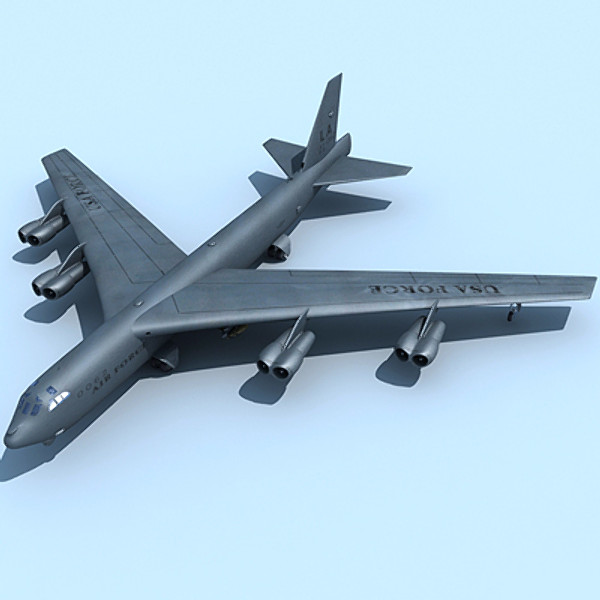b52 fighter 3d model - B52 Bomber... by Gandoza