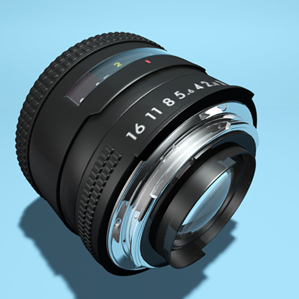 3d model of camera lens - Lens_3DS.zip by C4DmodelSHOP