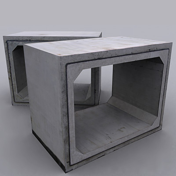maya concrete construction block - COZ080119027 by CoSwiz
