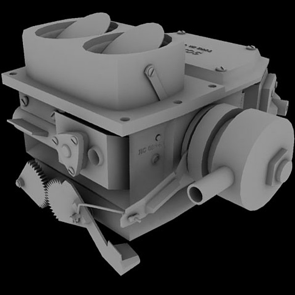 3ds max carburettor auto - Untextured carburetor by QLEE