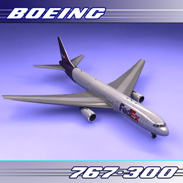 767 767-300 freight 3d 3ds - 767-300 (Freight)... by PerspectX