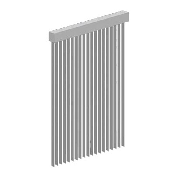 3d model courtain - VERTICAL BLINDS by Magma3D
