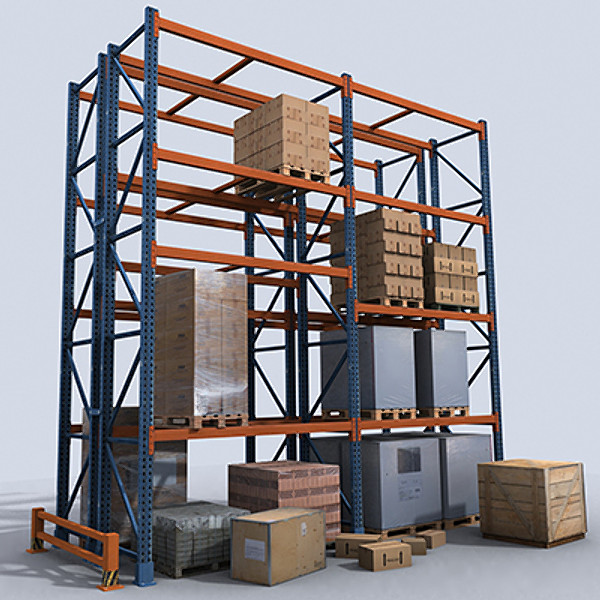 pallet rack 1 3d model - Pallet Rack 1 by papillon