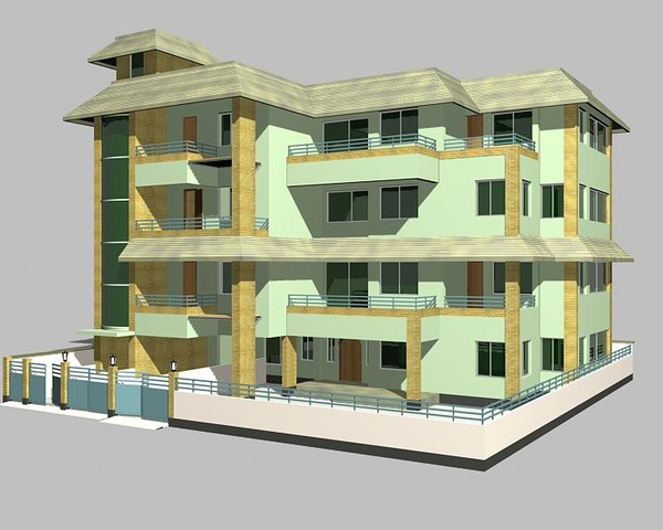 maya duplex building - Duplex Building_002 by sabah_au