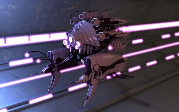 spaceship robot 3d model - Spaceship by vudismo