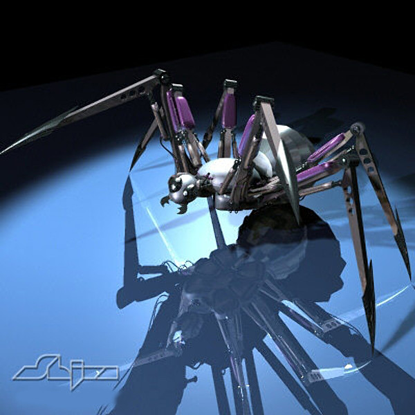 spider mech mecha 3d model - Mecha Spider by shiva3d