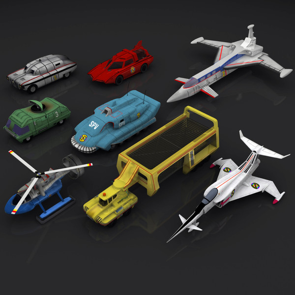 3d captain scarlet vehicle model - Captain Scarlet vehicle Collection by PROTOCG