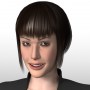 3d biped physique woman sandra model