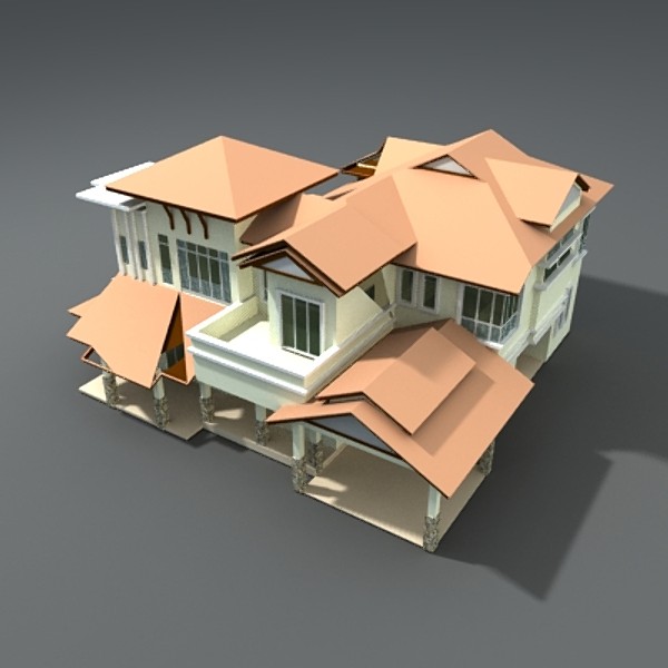 modern bungalow 3d 3ds - bungalow3ds-3.zip by thinice