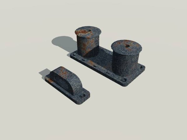 3d chocks bit model - Chocks and Bit by Icer86