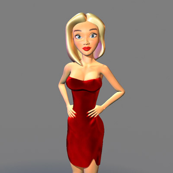 3d cartoon female model - Girl.zip by SquidMedia