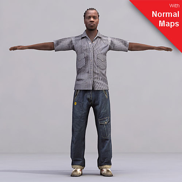 axyz 2 rigged characters x - CMan0023-FBX by axyzdesign