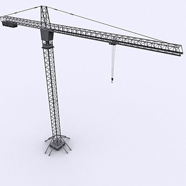 tower crane 3d model - Tower crane 3ds... by QLEE