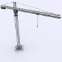 tower crane 3d model