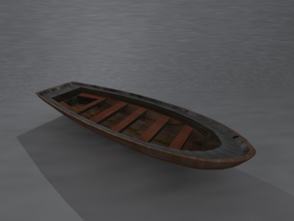 3d small row boat model - dingy2.max by Animation Anchor Line