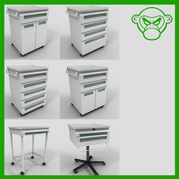 3ds max mobile carts - mobile carts by monkeyodoom