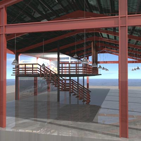 car showroom 3ds - showroom.lwo by thinice