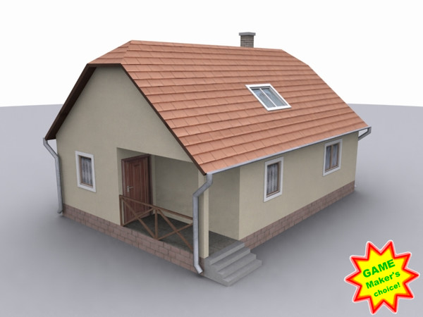 family 3d model - house_lowpoly12finished.max by Animuss