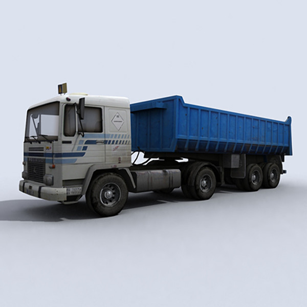 3d model dump truck 2 - Dump Truck 2 by papillon