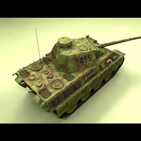 3dsmax panther d tank - Panther 