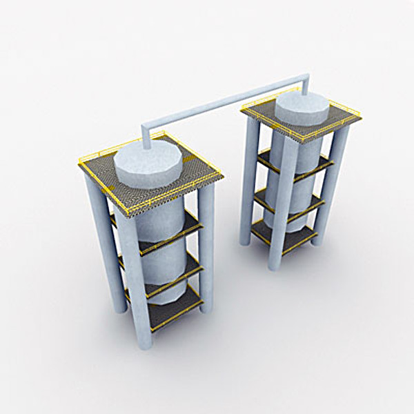 3d industrial element tanks - Industrial elements II by QLEE