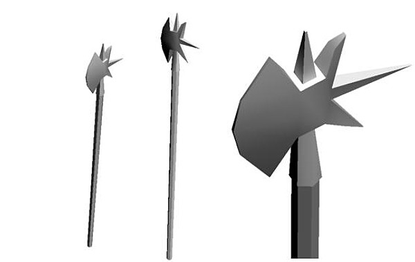 free 3ds model halberd - halberd by newfnlandr