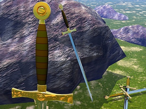 celtic broad sword 3d 3ds - Celtic Broad Sword by GraphicGuru