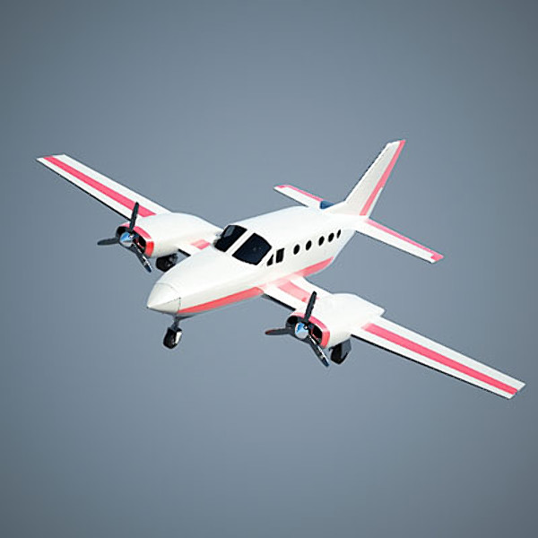 business plane small 3d max - Small Business Airplane by QLEE