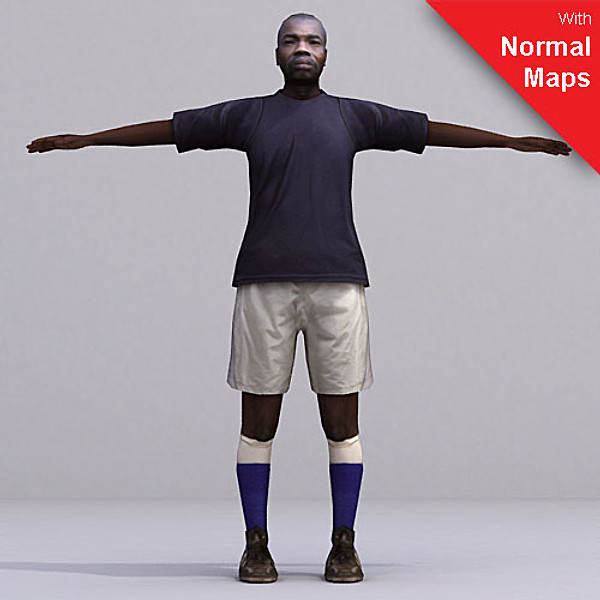 3dsmax axyz 2 rigged characters - CMan0025-FBX by axyzdesign
