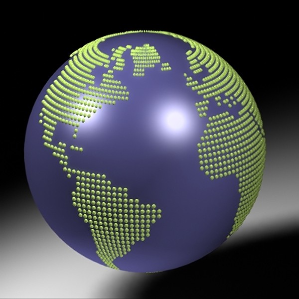 stylized globe 3d model - Ball_Earth.zip by RJackson