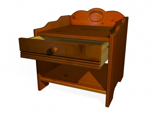 3d bedside table furniture model - bedsideTable.zip by Kuroto