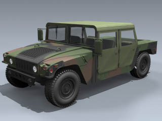 3d model m998 hmmwv nato humvee army - M998 HMMWV (NATO Humvee) by Mesh Factory