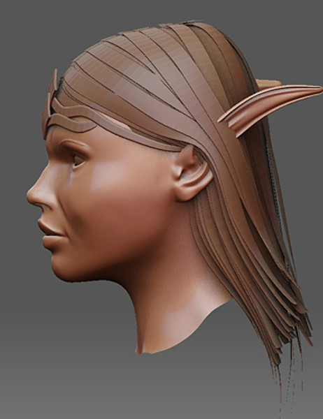 3d woman female girl model - Elf princess by dentonvanzan