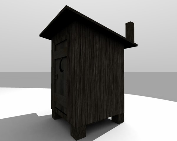 3d outhouse toilet structure - Outhouse.3ds.zip by fusedgore