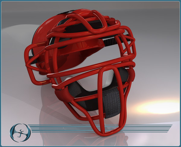 catcher mask baseball 3d 3ds - Catcher... by Jeffrey Oswald