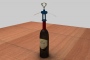 wine bottle opener 3d model
