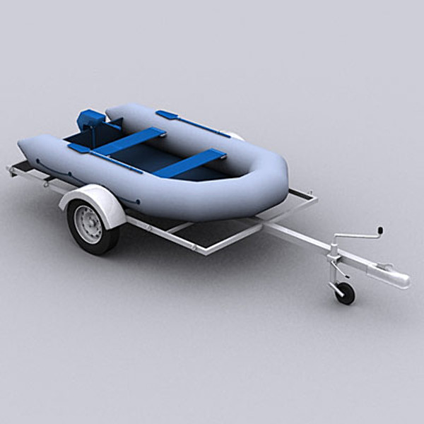 3ds dinghy trailer - Dinghy & Trailer by QLEE