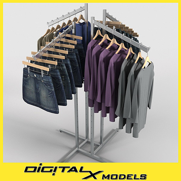 3d skirt sweater rack - skirt and sweater rack by DigitalX