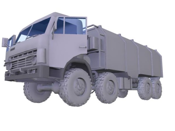 russian army kamaz 6350 3d model - Kamaz 6350 8x8 by Ruski_xx