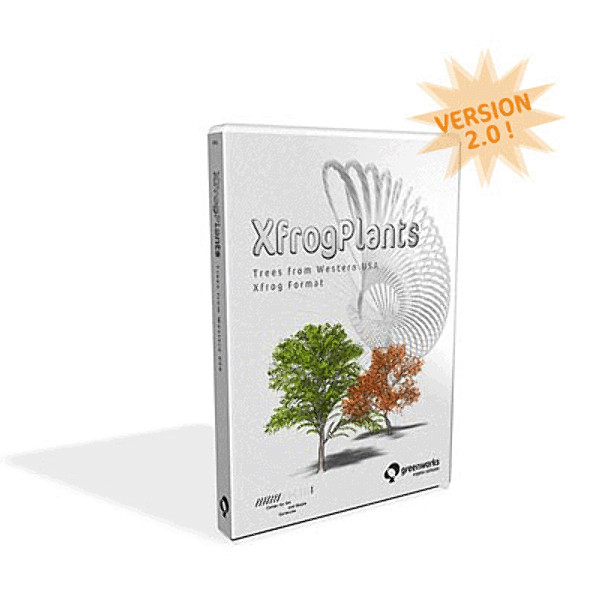western usa trees dvd 3ds - XfrogPlants Trees from Western USA DVD by xfrog